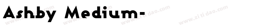 Ashby Medium字体转换